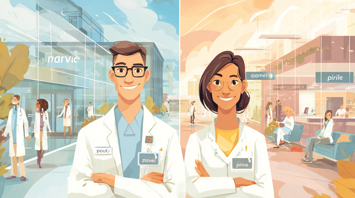Métiers de la santé : public ou privé, quelles différences de conditions de travail ?